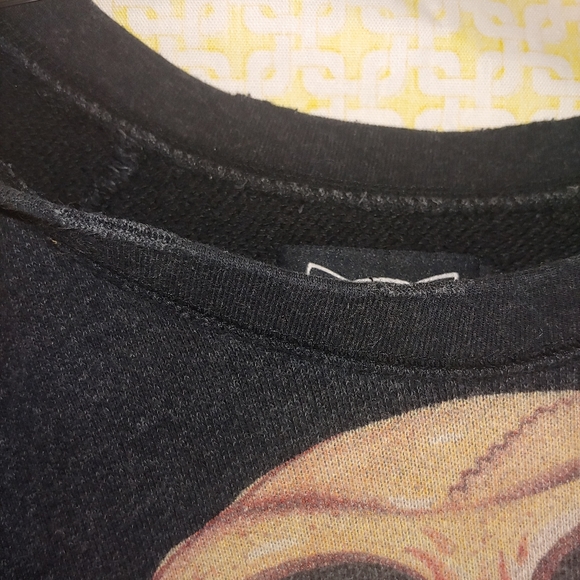 Rare! Melting Mickey Mouse Drop Dead Emo Punk Sweatshirt Top - Picture 5 of 8